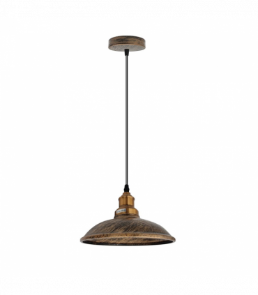 Vintage Industrial Brushed copper E27 Ceiling Hanging Light  Shade Loft Style Metal Ceiling Pendant Lamp