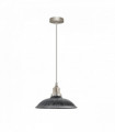 Vintage Industrial Brushed silver E27 Ceiling Hanging Light  Shade Loft Style Metal Ceiling Pendant Lamp