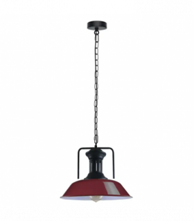 Vintage Industrial Burgundy Ceiling Pendant Light Shade Hanging Lamp Light