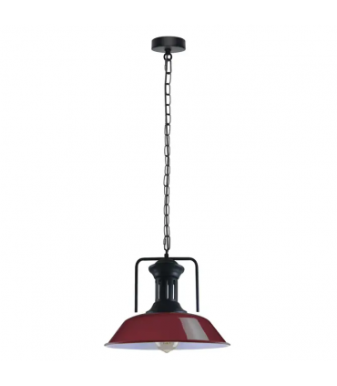 Vintage Industrial Burgundy Ceiling Pendant Light Shade Hanging Lamp Light