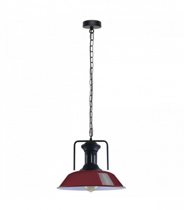 Vintage Industrial Burgundy Ceiling Pendant Light Shade Hanging Lamp Light
