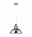 Vintage Industrial Chrome Ceiling Pendant Light Metal Shade Hanging Lamp