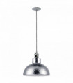 Vintage Industrial Chrome Ceiling Pendant Light Metal Shade Hanging Lamp