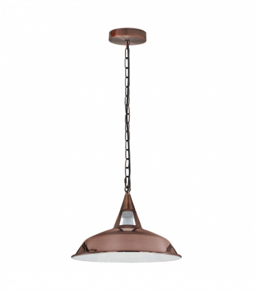 Vintage Industrial Copper Metal Ceiling Lamp Shade Pendant Lights, UK E27