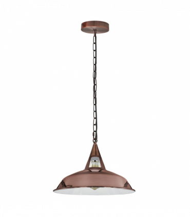 Vintage Industrial Copper Metal Ceiling Lamp Shade Pendant Lights, UK E28