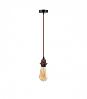 Vintage Industrial Copper Pendant Light Fitting, lampshade Holder Fitting  Set with 2m Cable.