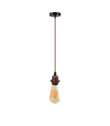 Vintage Industrial Copper Pendant Light Fitting, lampshade Holder Fitting  Set with 2m Cable.