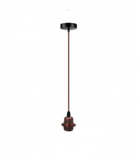 Vintage Industrial Copper Pendant Light Fitting, lampshade Holder Fitting  Set with 2m Cable.