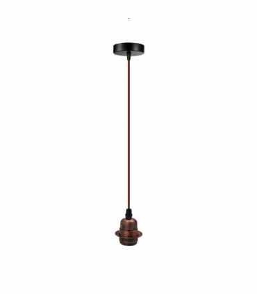 Vintage Industrial Copper Pendant Light Fitting, lampshade Holder Fitting  Set with 2m Cable.