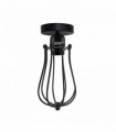 Vintage Industrial Geometric Balloon Shaped Wire Cage Ceiling Light