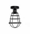 Vintage Industrial Geometric Wavy Shaped Wire Cage Ceiling Light Light Fitting Lighting Bulb Holder