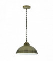Vintage Industrial Green Brass E27 Ceiling Light Cage Shade Loft Pendant Lamp