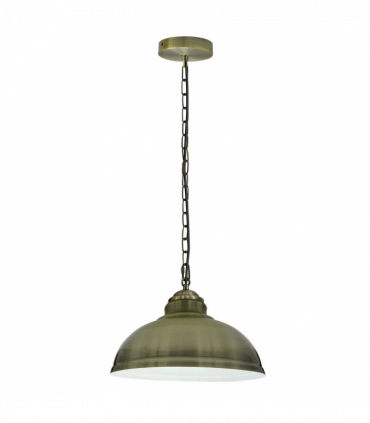 Vintage Industrial Green Brass E27 Ceiling Light Cage Shade Loft Pendant Lamp