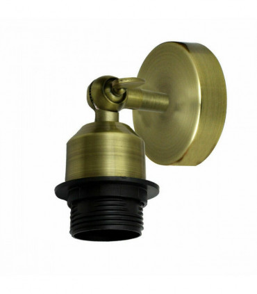 Vintage Industrial Indoor Lamp Holder Flush Mount Adjustable Wall Sconce Light Multi Room