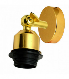 Vintage Industrial Indoor Lamp Holder Flush Mount Adjustable Wall Sconce Light Multi Room