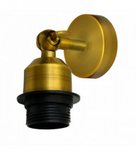 Vintage Industrial Indoor Lamp Holder Flush Mount Adjustable Wall Sconce Light Multi Room