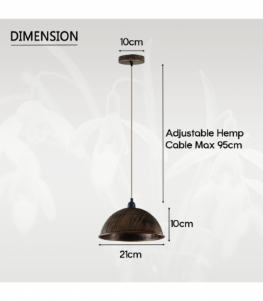 Vintage Industrial Lights Ceiling Chandelier  E27 Pendant Light Lamp Fixture