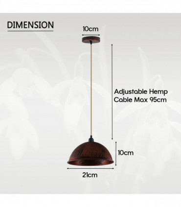 Vintage Industrial Lights Ceiling Chandelier  E27 Pendant Light Lamp Fixture