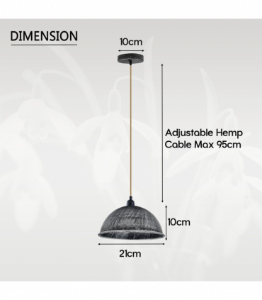 Vintage Industrial Lights Ceiling Chandelier  E27 Pendant Light Lamp Fixture