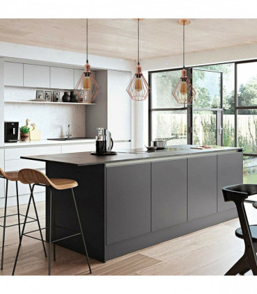 Vintage Industrial Metal Diamond Cage Ceiling Pendant Light Modern Hanging Lamps