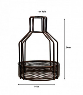 Vintage Industrial Metal Wire Cage Wall Lamp Guard Retro Light Shade Protection~1280