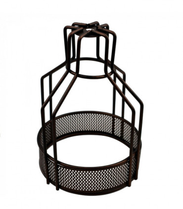Vintage Industrial Metal Wire Cage Wall Lamp Guard Retro Light Shade Protection~1280
