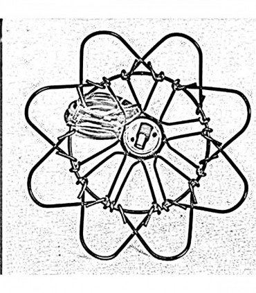 Vintage Industrial Metal Wire Cage Wall Lamp Guard Retro Light Shade Protection~1280