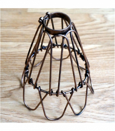 Vintage Industrial Metal Wire Cage Wall Lamp Guard Retro Light Shade Protection~1280