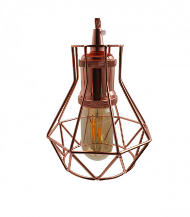 Vintage Industrial Metal Wire Cage Wall Lamp Guard Retro Light Shade Protection~1280