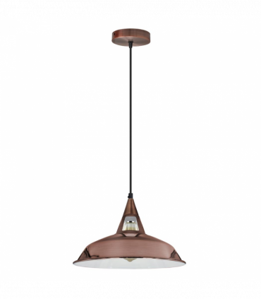 Vintage Industrial Retro Copper Metal Ceiling Pendant Lights , UK E27 Holder