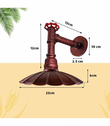 Vintage Industrial Retro Wall Shade Water Lighting E27 60W Kitchen Restaurant