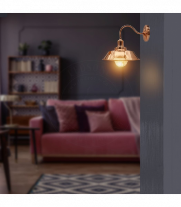 Vintage Industrial Rose Gold Retro Wall light Sturdy Metal Lamp Shade Lights Classic Style Electroplated Finish E27 lamp