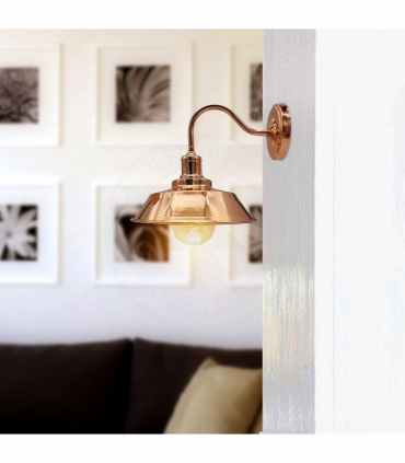 Vintage Industrial Rose Gold Retro Wall light Sturdy Metal Lamp Shade Lights Classic Style Electroplated Finish E27 lamp