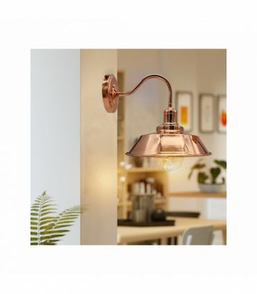Vintage Industrial Rose Gold Retro Wall light Sturdy Metal Lamp Shade Lights Classic Style Electroplated Finish E27 lamp