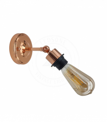 Vintage Industrial Rose Gold Retro Wall light Sturdy Metal Lamp Shade Lights Classic Style Electroplated Finish E27 lamp