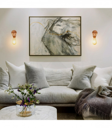 Vintage Industrial Rose Gold Retro Wall light Sturdy Metal Lamp Shade Lights Classic Style Electroplated Finish E27 lamp