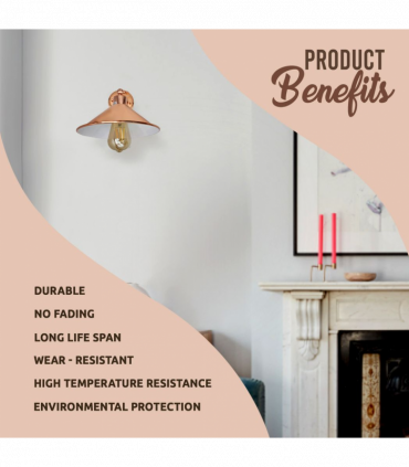 Vintage Industrial Rose Gold Retro Wall light Sturdy Metal Lamp Shade Lights Classic Style Electroplated Finish E27 lamp