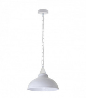 Vintage Industrial White E27 Ceiling Hanging Light  Metal Pendant Lamp