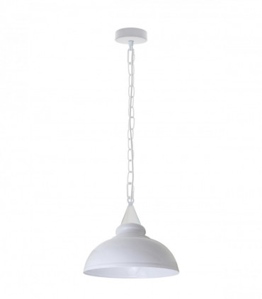 Vintage Industrial White E27 Ceiling Hanging Light  Metal Pendant Lamp
