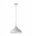 Vintage Industrial White E27 Ceiling Hanging Light  Metal Pendant Lamp