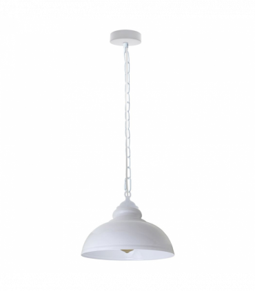 Vintage Industrial White E27 Ceiling Light Cage Shade Loft Pendant Lamp