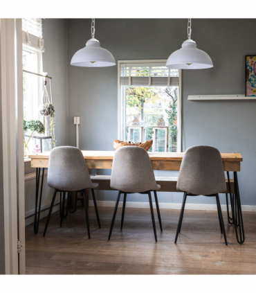 Vintage Industrial White E27 Ceiling Light Cage Shade Loft Pendant Lamp