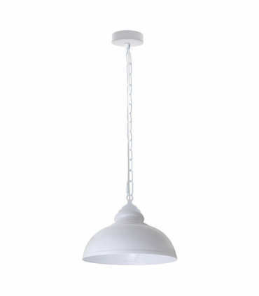 Vintage Industrial White E27 Ceiling Light Cage Shade Loft Pendant Lamp