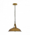 Vintage Industrial Yellow Brass Metal Ceiling Lamp Shade Pendant Lights, UK E28