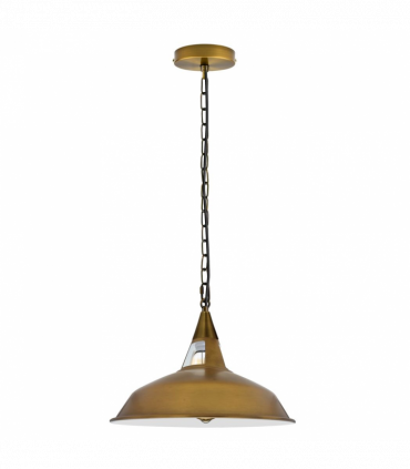 Vintage Industrial Yellow Brass Metal Ceiling Lamp Shade Pendant Lights, UK E28