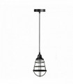 Vintage Modern Black Hanging Pendant Light Ceiling Lamp With95cm Adjustable Wire For Kitchen, Bedroom, Living room