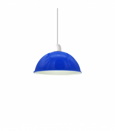 Vintage Navy Blue  Industrial Easy Fit Dome Shaped Lamp Shade Ceiling, Pendant, Wall Light Metal E27 Light Fitting 60W