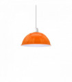 Vintage Orange Industrial Easy Fit Dome Shaped Lamp Shade Ceiling, Pendant, Wall Light Metal E27 Light Fitting 60W