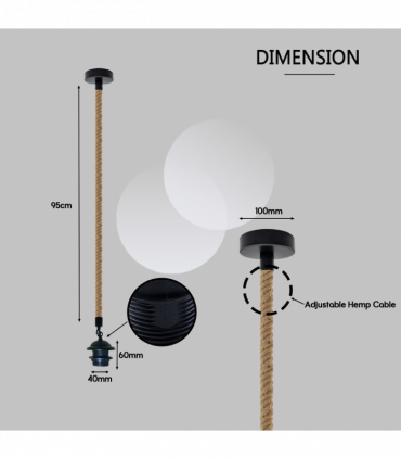 Vintage Pendant Light Fitting E27 for Ceiling Light,UK Holder Fitting Set