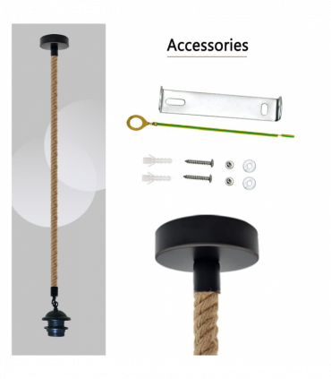 Vintage Pendant Light Fitting E27 for Ceiling Light,UK Holder Fitting Set